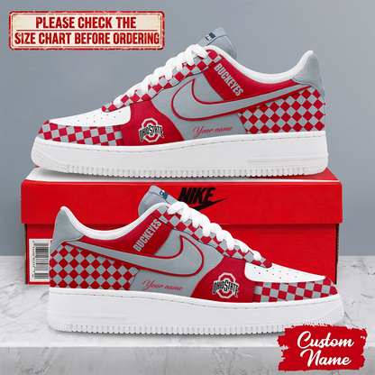 MEGA SALE - NEW CUSTOMIZED NCAA MAM30 OSB OHIO STATE BUCKEYES AF1 SHOES