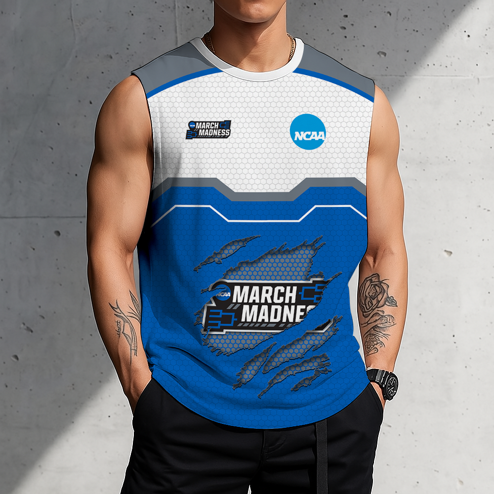 HOT DEAL - NEW CUSTOMIZED NCAA MAM31 MARCH MADNESS MEN'S GYM SHIRT