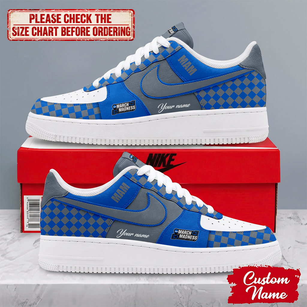 MEGA SALE - NEW CUSTOMIZED NCAA MAM31 MAM MARCH MADNESS AF1 SHOES