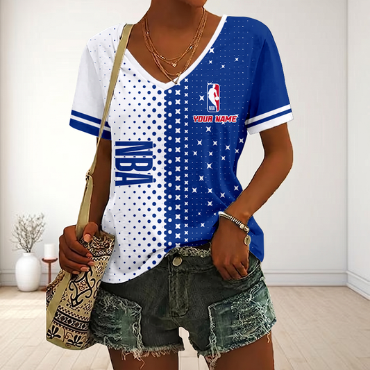 LIMITED DROP - NEW CUSTOMIZED NBA31 NATIONAL BASKETBALL ASSOCIATION V-NECK FEMALE SHIRT