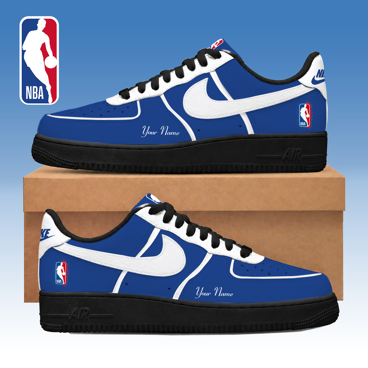 LIMITED DROP - NEW CUSTOMIZED NATIONAL BASKETBALL ASSOCIATION AF1 SNEAKERS - NBA31