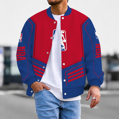 LIMITED DROP - NEW CUSTOMIZED NATIONAL BASKETBALL ASSOCIATION BASEBALL JACKET, SATIN VARSITY JACKET - NBA31