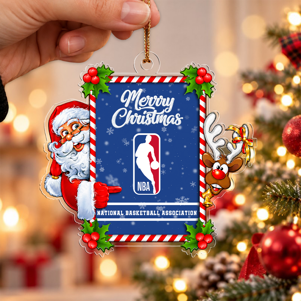 [LIMITED DROP] NEW CUSTOMIZED NBA31 NATIONAL BASKETBALL ASSOCIATION CHRISTMAS ACRYLIC ORNAMENT