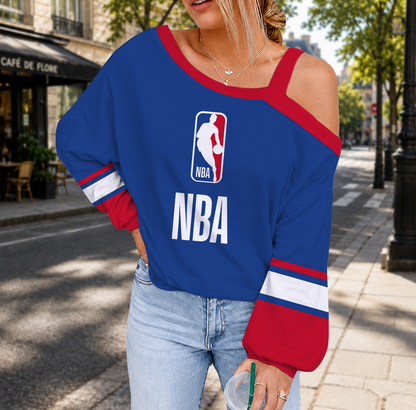 VIRAL EDITION - NEW CUSTOMIZED NBA31 NATIONAL BASKETBALL ASSOCIATION DROP SHOULDER SWEATSHIRT