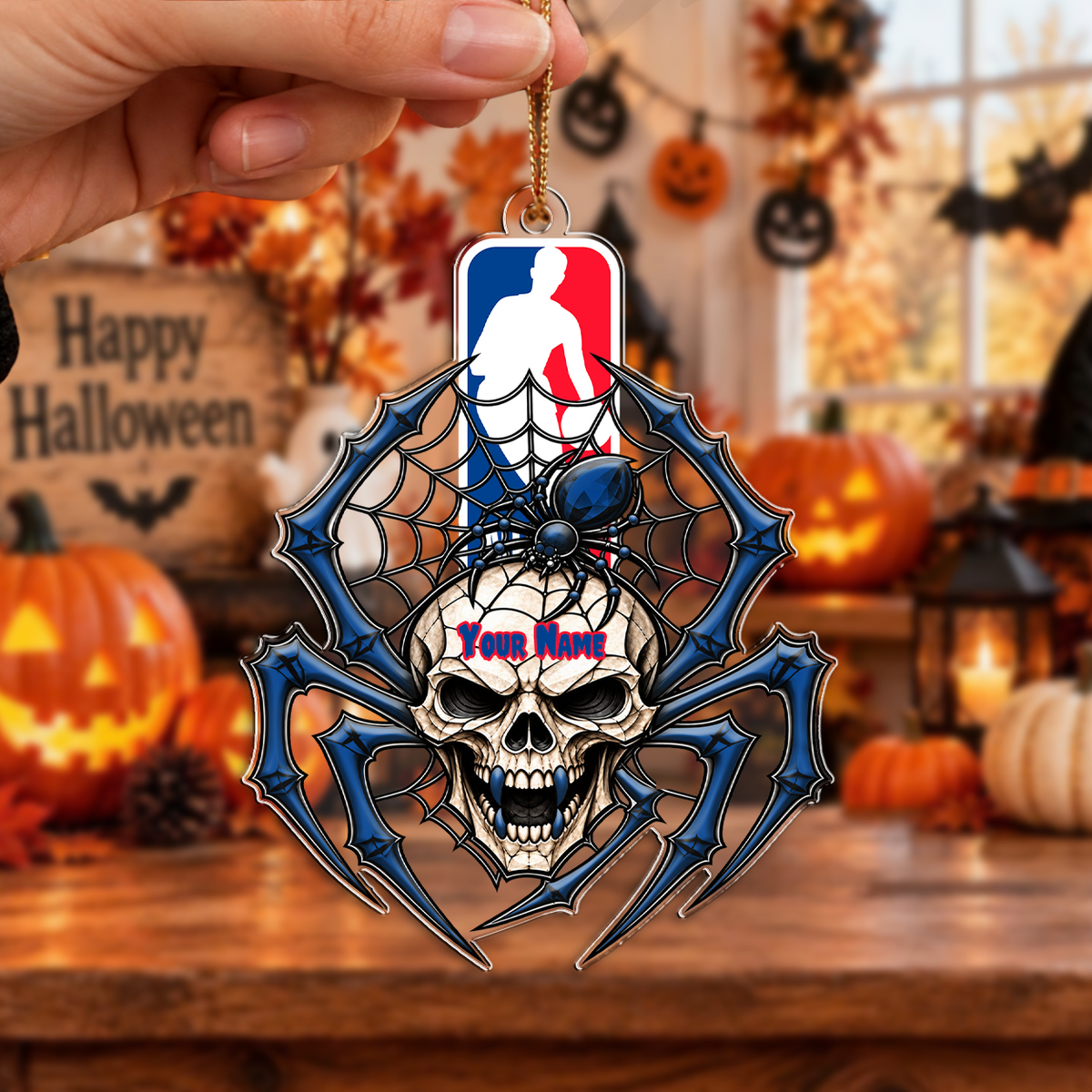 SPECIAL EDITION - NEW CUSTOMIZED NBA31 NATIONAL BASKETBALL ASSOCIATION HALLOWEEN ACRYLIC ORNAMENT