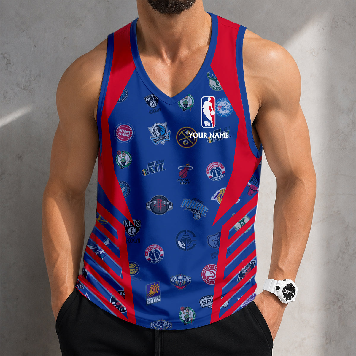 VIRAL EDITION - NEW CUSTOMIZED NBA32 ALL TEAMS MEN'S TANK TOP
