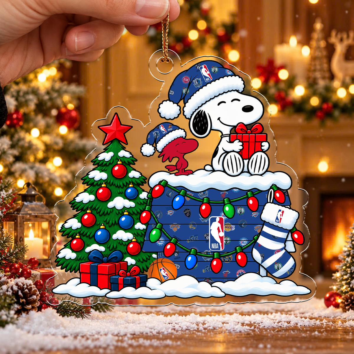 [HOT DEAL] NEW CUSTOMIZED NBA32 ALL TEAMS CHRISTMAS ACRYLIC ORNAMENT