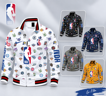 FINAL SALE - NEW CUSTOMIZED NBA32 ALL TEAMS MULTICOLOR MEN'S CASUAL JACKET