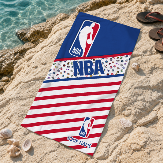 ELITE EDITION - NEW CUSTOMIZED NBA ALL TEAMS BEACH TOWEL FOR FAN - NBA32