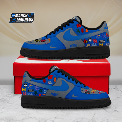 ELITE EDITION - NEW CUSTOMIZED NCAA MAM32 MAM ALL TEAMS AF1 SHOES