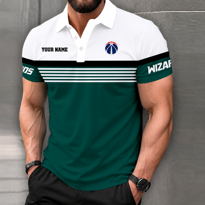 VIRAL EDITION - NEW CUSTOMIZED NBA28 WWI WASHINGTON WIZARDS POLO SHIRT