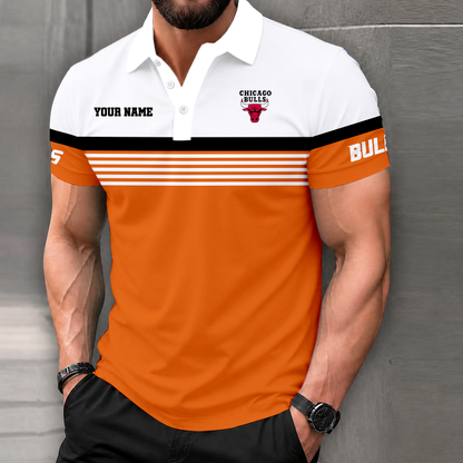 VIRAL EDITION - NEW CUSTOMIZED NBA19 CBU CHICAGO BULLS POLO SHIRT