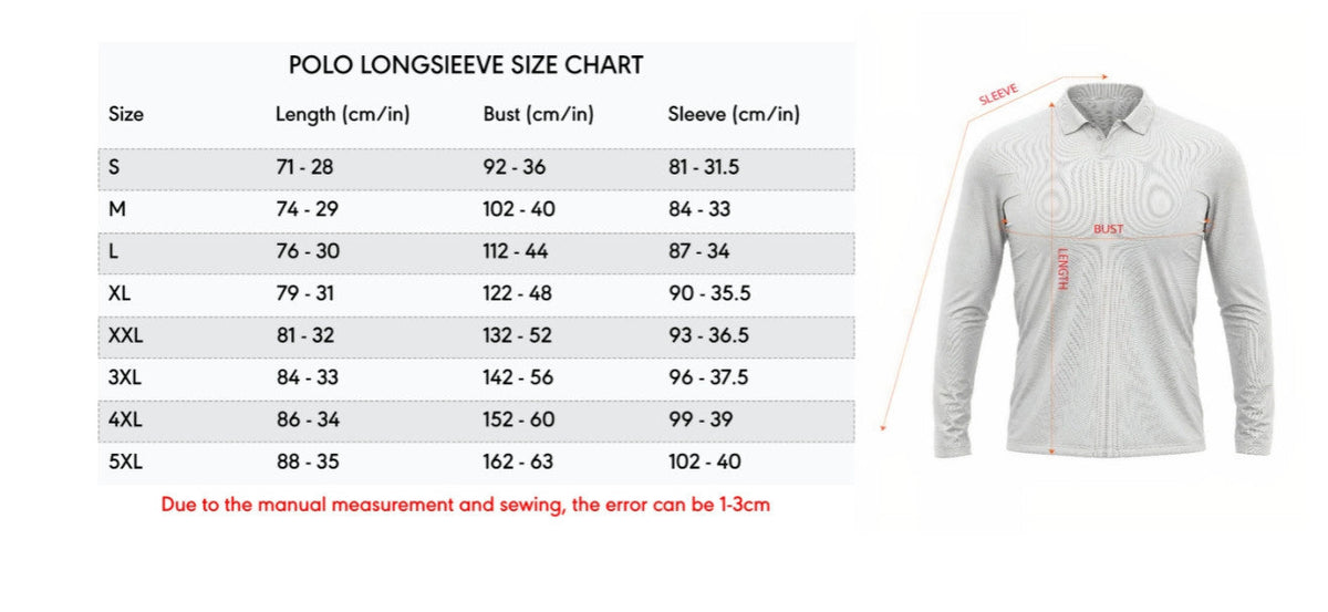 VIRAL EDITION - NEW CUSTOMIZED MAM NCAA23 VIC VI CAVALIERS UNISEX LONG SLEEVE POLO